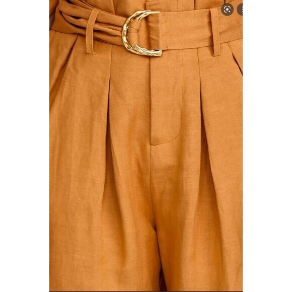 Significant Other Pants Caramel Cecile Slacks $259 NWT Womens Size 4 - Picture 4 of 4